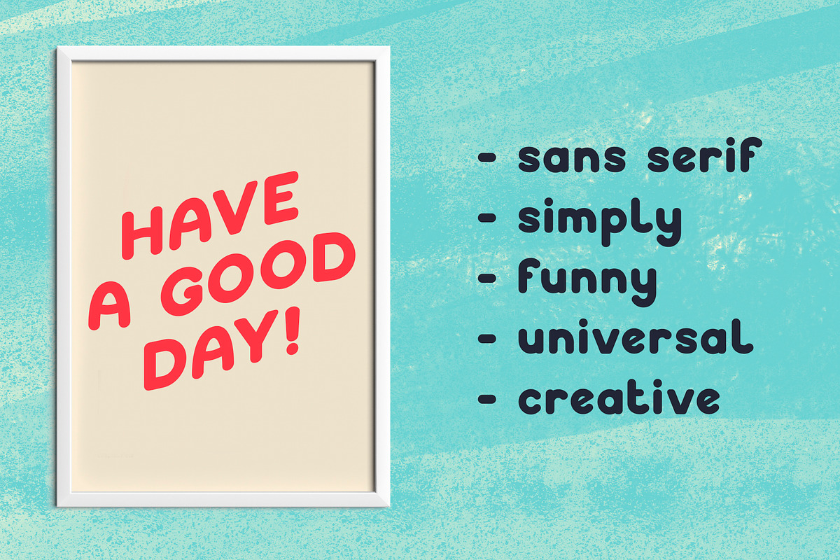 Monatik - sans serif font preview 6