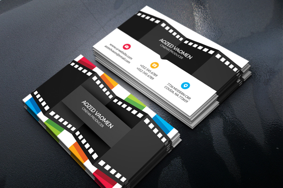 Movie Business Card, a Business Card Template by xnorpix (Photo 2 of 2)
