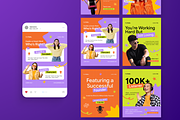 Business Talk Podcast Instagram Post, a Social Media Template by Annora Studio (Thumbnail 6 of 6)