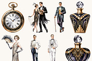 Masquerade Party Clipart Bundle, a Person Illustration by BusyDaydesign (Thumbnail 3 of 9)