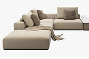 Poliform Westside Sofa set 3, a Furniture 3D Model by 3dmitruk (Thumbnail 8 of 18)