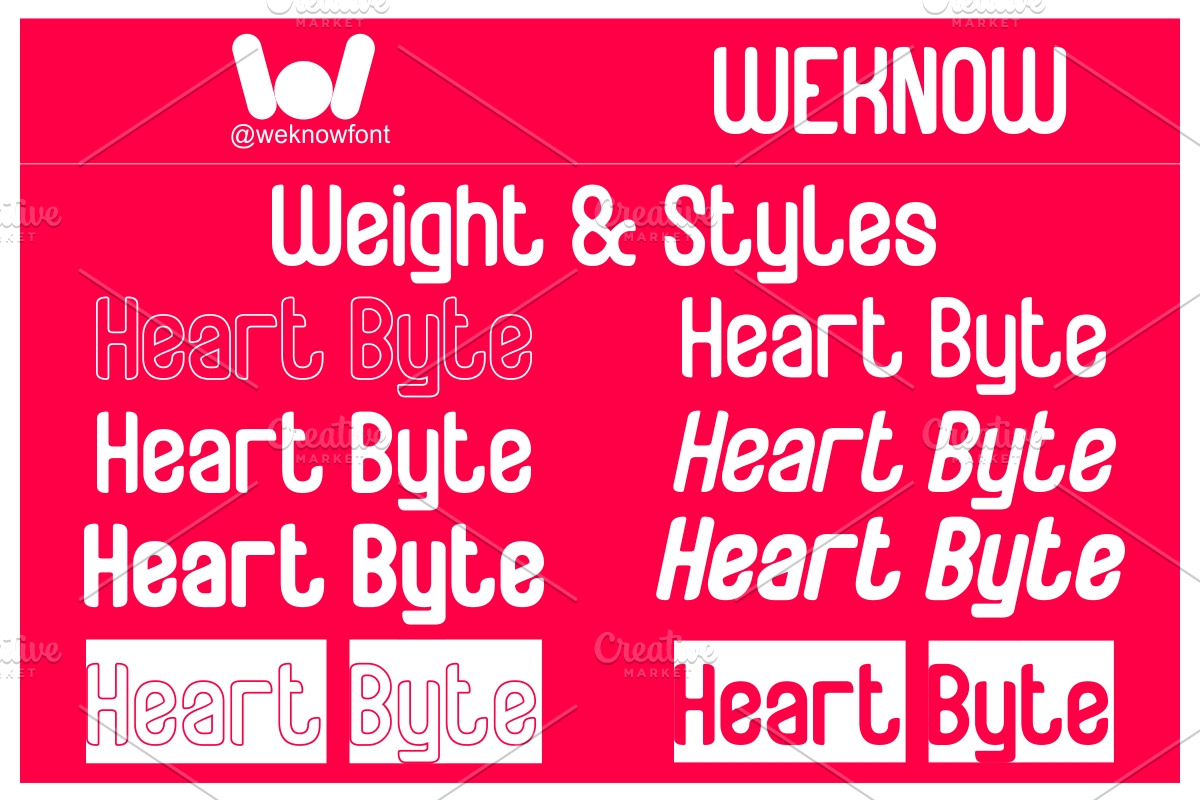Heart Byte font, a Sans Serif Font by weknow (Photo 7 of 8)