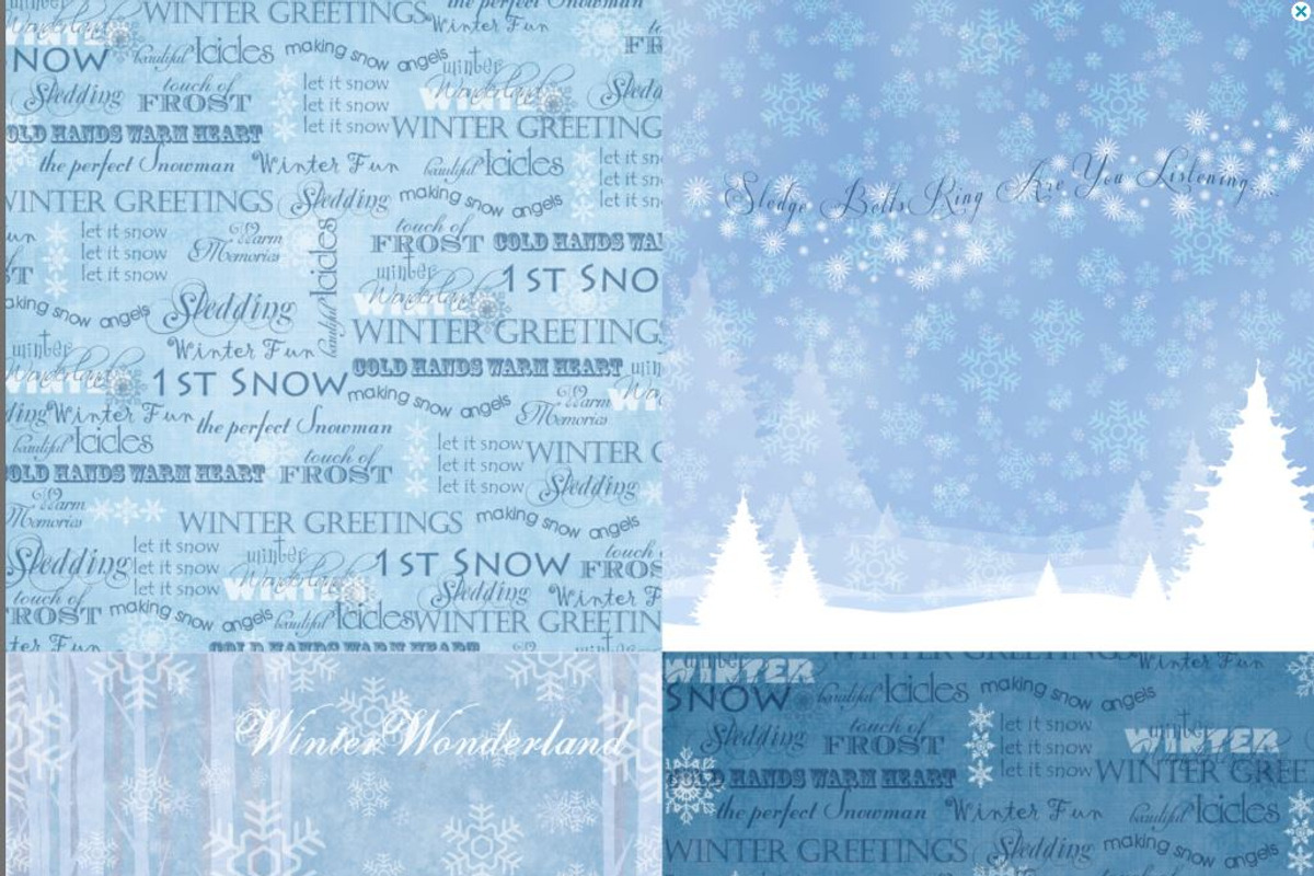 Winter Wonderland: Digital Paper-16 preview 2