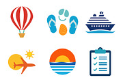 Summer Sale Travel Icons, an Illustration by smrony (Thumbnail 3 of 6)