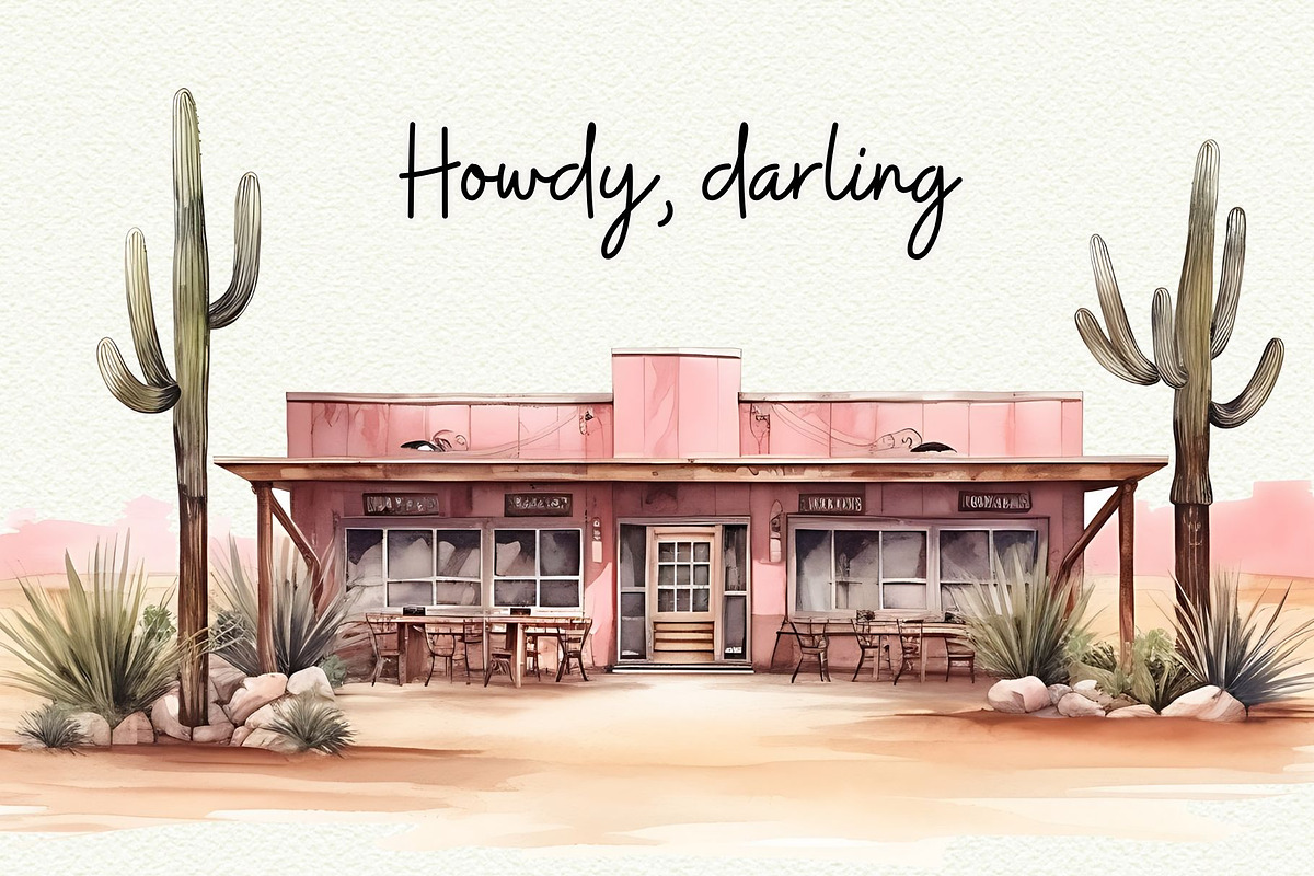 Pastel Western Clipart, an Object Graphic by Anna Design Studio (Photo 10 of 10)