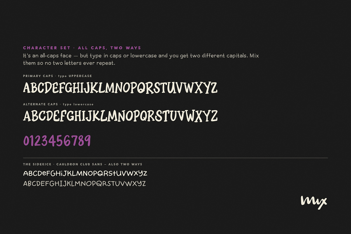 Cauldron Club - A Witchy Font Duo, a Handwritten Font by Mix Fonts (Photo 7 of 12)