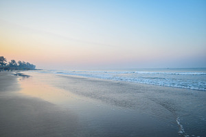 Calm beach stock photo containing beach and beautiful nature