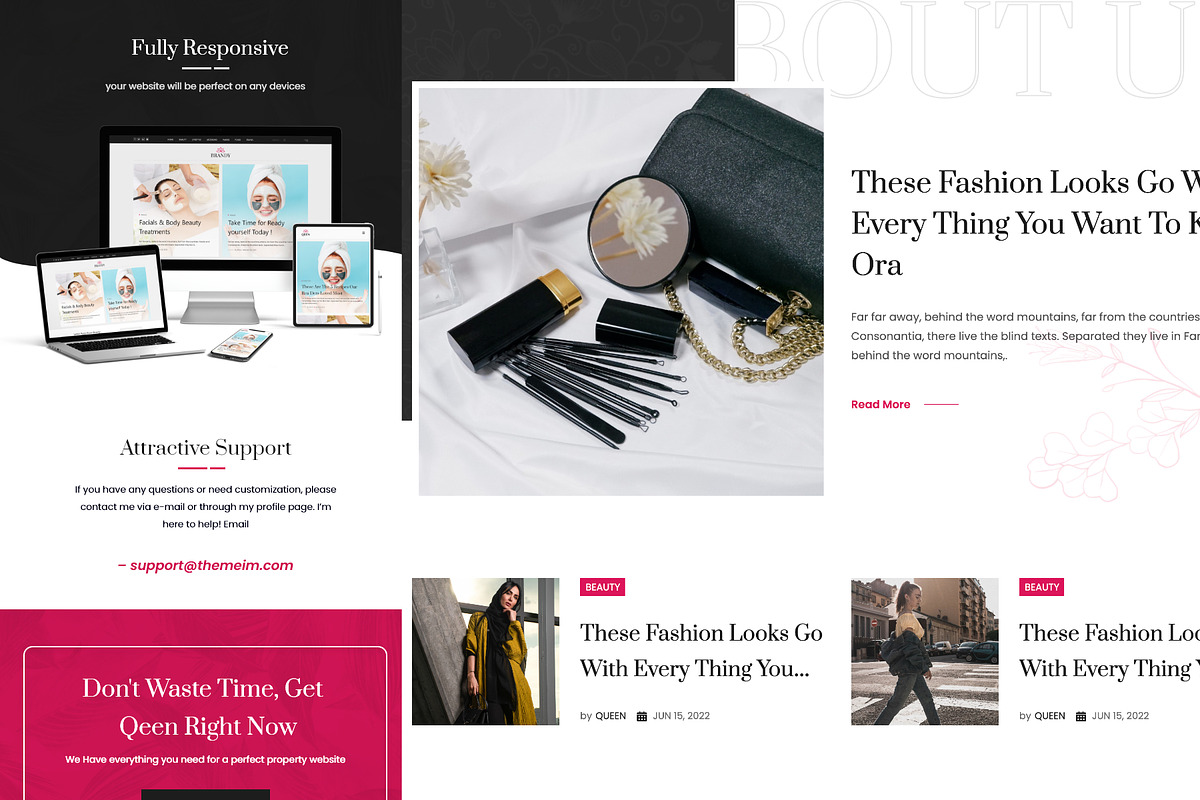 Fashion Lifestyle Blog WordPress, a WordPress Template by UInstrument (Photo 6 of 7)