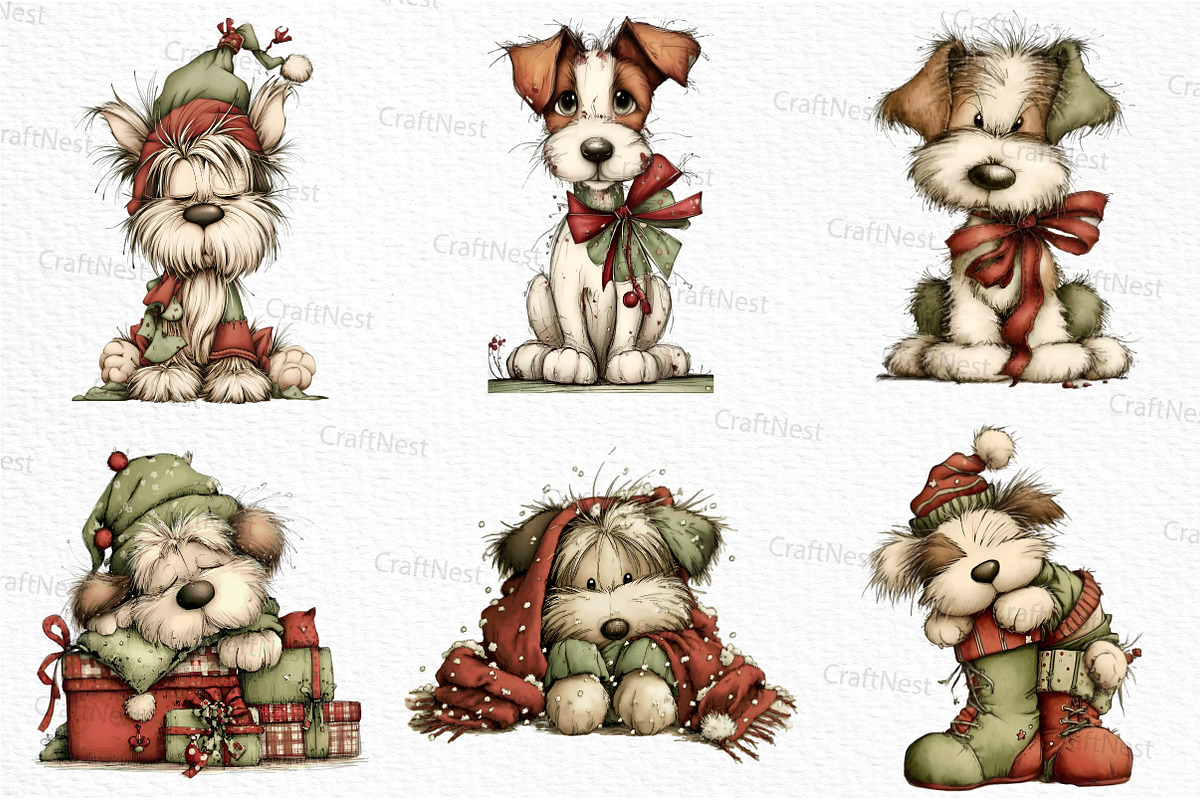 Lazy Christmas Dog Sublimation, an Illustration by Craft Nest (Photo 6 of 6)