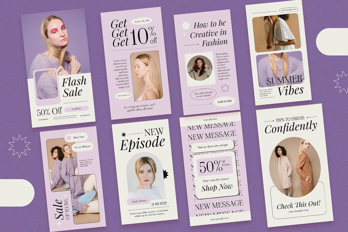 Elegant Fashion Instagram Set, a Social Media Template by Aiyari Graphic (Photo 4 of 5)