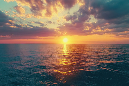 Captivating sunrise over the tranqui, a Photo by Iftikhar Alam