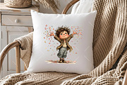 Whimsical Graduation Children Clipar, an Illustration by OK Design (Thumbnail 5 of 6)