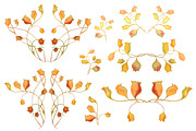 Watercolor iris flowers set., an Illustration by redstudio (Thumbnail 7 of 10)