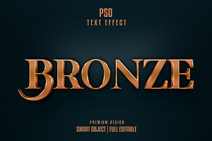 Bronze 3D Text Effect, a Layer Style Add-On by himelgfx