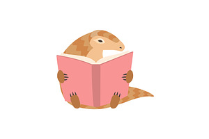 Cute Pangolin Cartoon Character, an Animal Illustration by TopVectors