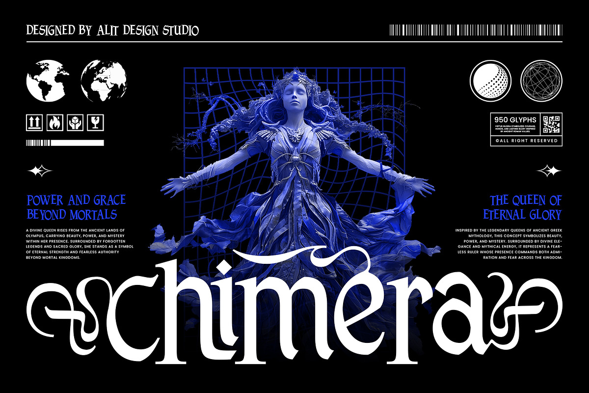 Virtus Gloria Typeface, a Blackletter Font by alit design (Photo 5 of 16)