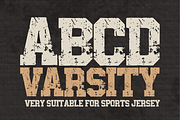 ABCD Varsity – Athletic Font Types, a Slab Serif Font by KiddoGlyphs Studio (Thumbnail 1 of 5)