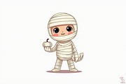 Halloween Ghost & Skeleton Art, an Illustration by hafijul (Thumbnail 11 of 26)