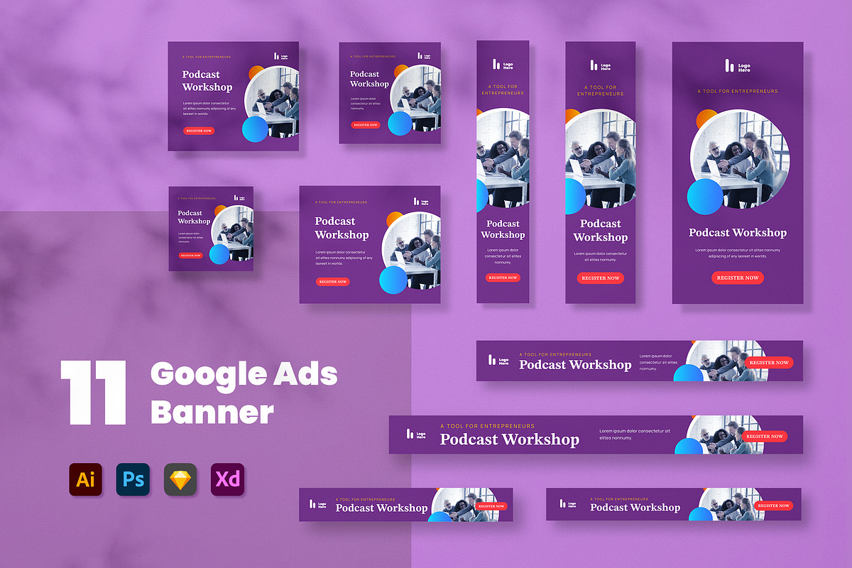 Podcast Workshop Google Ads, a Templates & Theme by MikroType Std (Photo 1 of 4)