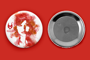 2.5 Circle Button Magnet Mockup