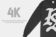 Gildan 2400 Long Sleeve T-shirt, a Shirt Mockup by Pixel Sauce™ (Thumbnail 3 of 7)