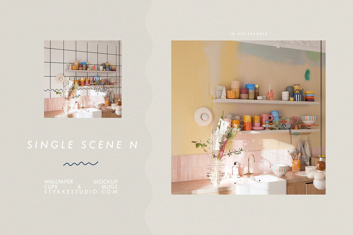 WALLPAPER MOCKUP | Kitchen Mockup, a Household Mockup by Stykke Studio (Photo 20 of 29)