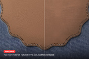 Leather Badge Photoshop Actions, an Action Add-On by Blacknull (Thumbnail 4 of 12)