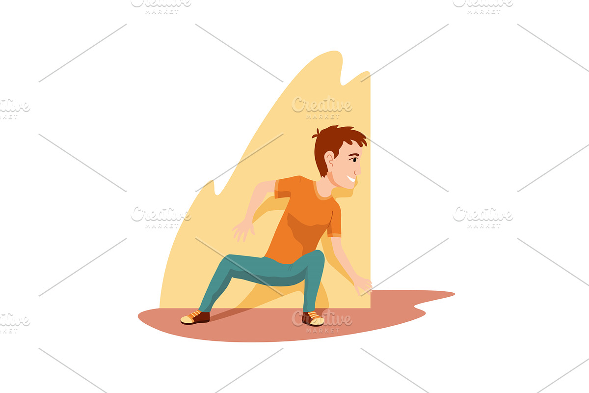 Kid playing hide and seek. Playing, an Illustration by the8monkey