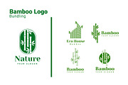 Bamboo Eco House Nature Logo Set, a Branding & Logo Template by Dyn Studio (Thumbnail 1 of 6)