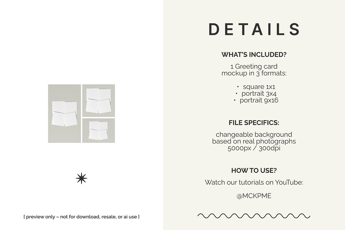 Four 1x1 Square cards mockup, a Merchandise Mockup by MCKP*ME (Photo 2 of 5)