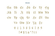 Old Zealand, a Blackletter Font by Loudoun Design Co. (Thumbnail 5 of 9)