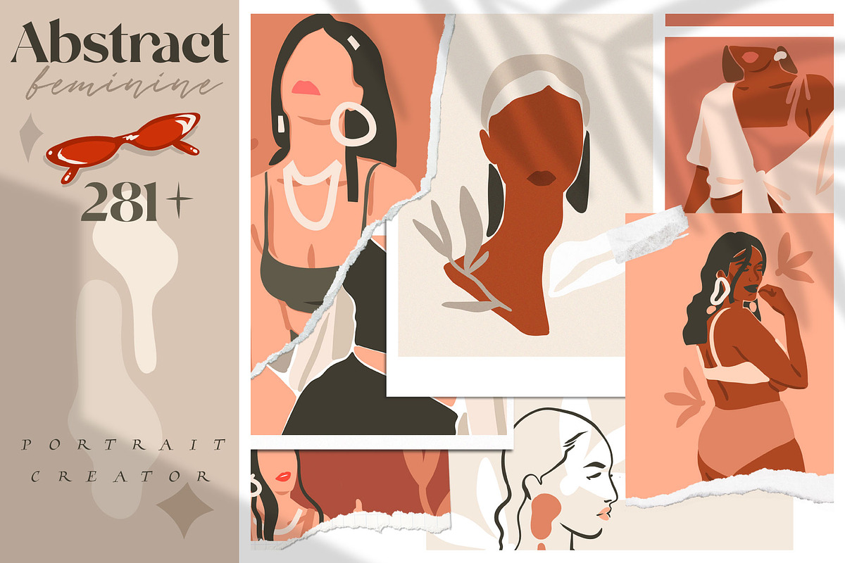 Abstract feminine portrait creator, a Person Illustration by Anastasy_helter (Photo 1 of 10)