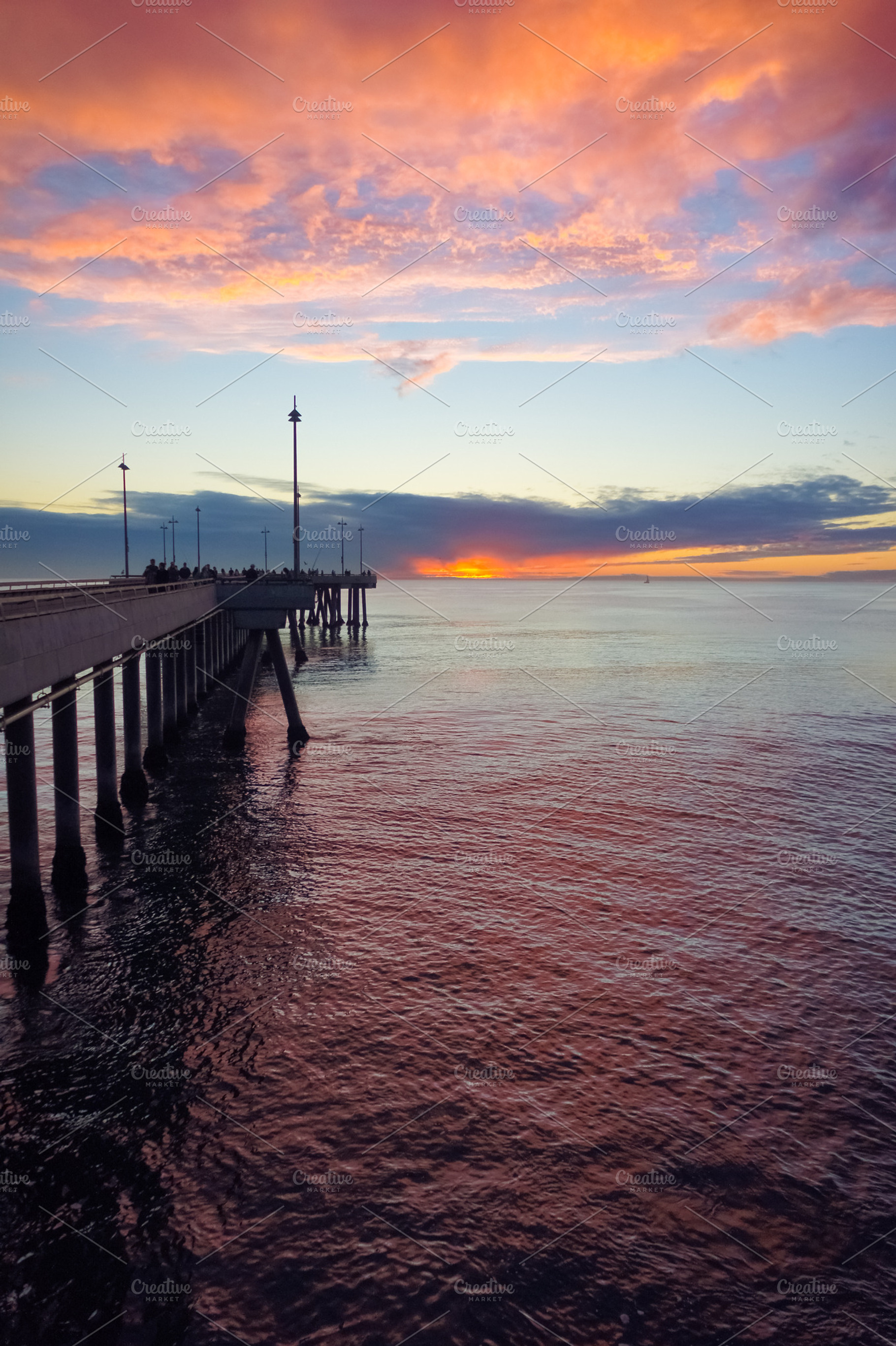 Venice Pier in Purple