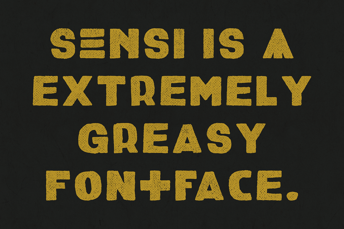 Sensi Bold Handmade preview 2