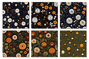 Felt Embroidered Dandelions Papers, a Texture Graphic by Dream Creation (Thumbnail 3 of 7)