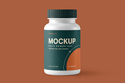 Matte Pills Bottle Mockup, a Packaging Mockup by Country4k (Thumbnail 1 of 2)