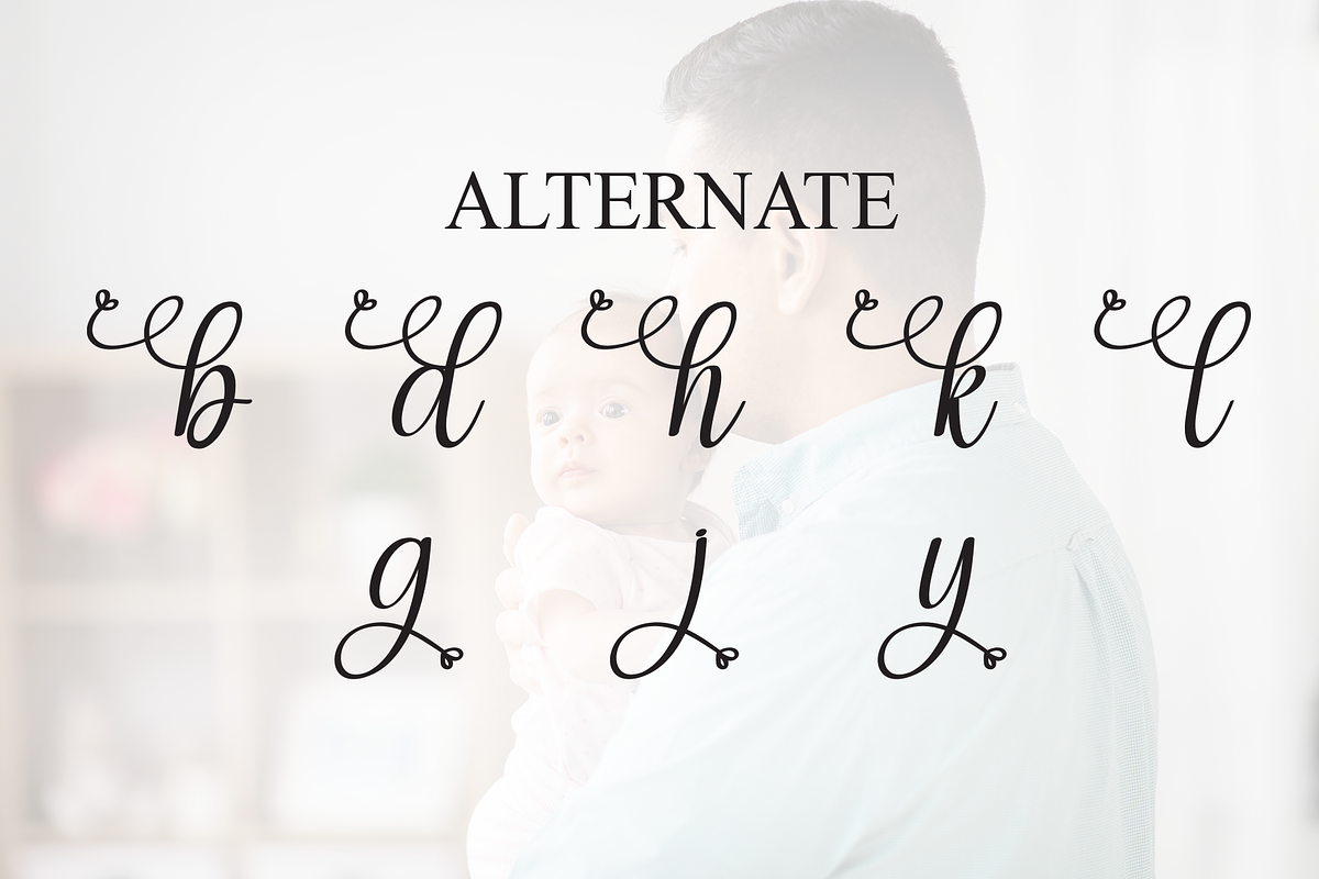 Daddy Baby | Script Font, a Handwritten Font by Scratchones (Photo 8 of 9)