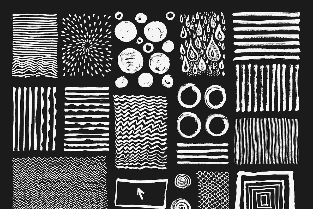 Ink Brush Strokes vector eps 10, a Texture Graphic by Soulful Vectors (Photo 2 of 7)
