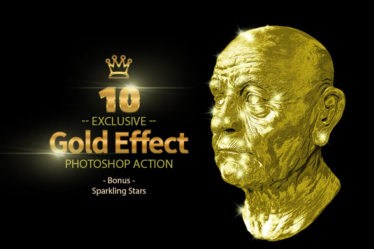 10 Gold Sparkling Stars, an Action Add-On by yantodesign (Photo 5 of 7)