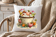 Watercolor Tropical Beach Clipart, an Illustration by OK Design (Thumbnail 6 of 6)