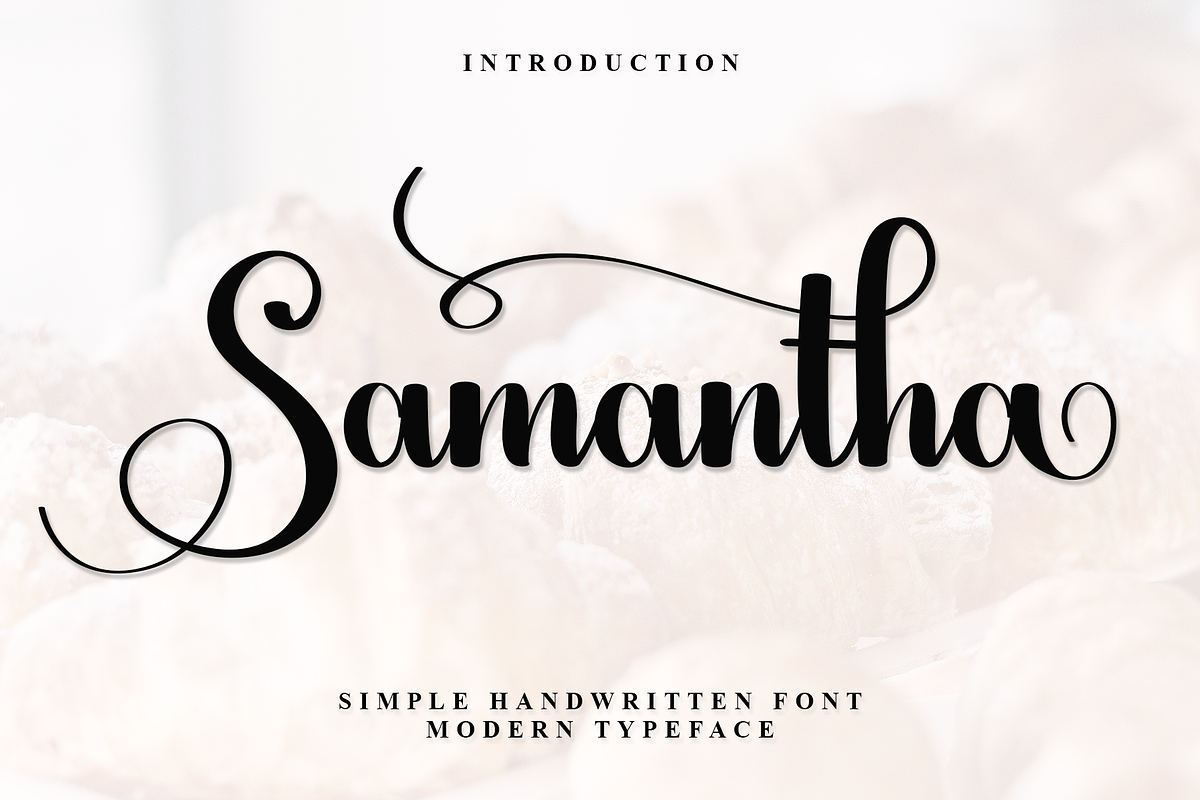 Samantha, a Font by InermediaSTUDIO (Photo 1 of 7)