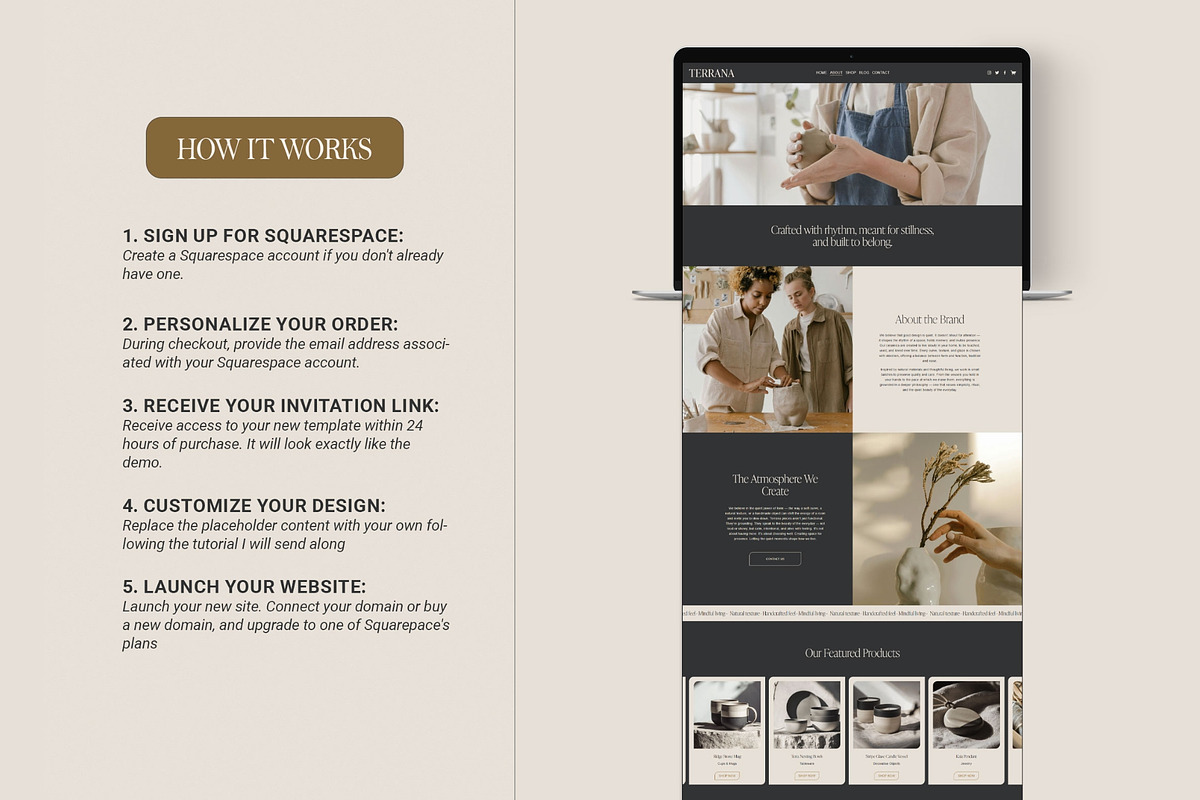 Squarespace E-Commerce Website, a Squarespace Template by 3.14&Co (Photo 7 of 10)