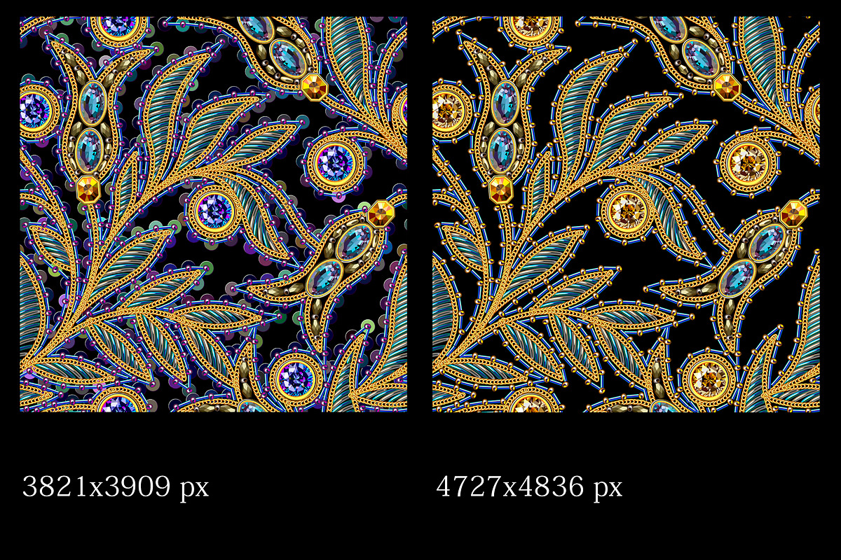 Big set of vector sequins patterns