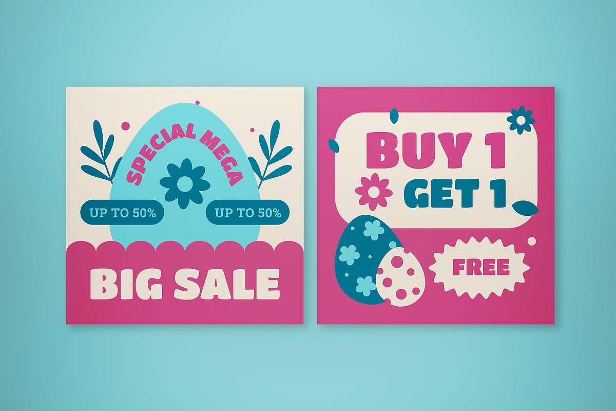 Easter Sale Banner, an UI Kit Template by graphicook (Photo 3 of 5)