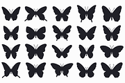 Butterfly Silhouette Vector Bundle, an Animal Illustration by Kusumaillustration (Thumbnail 4 of 13)