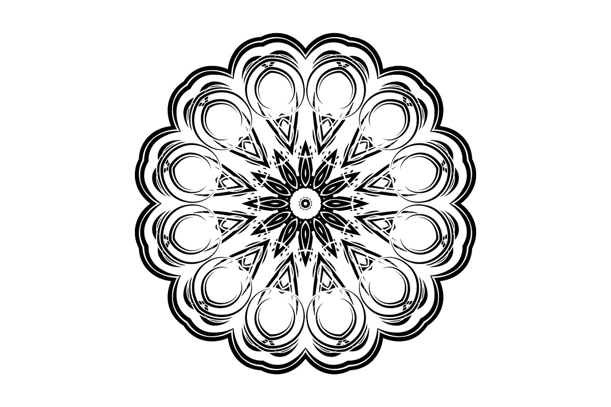 Decorative Mandala Digital Art Pack, a Decorative Illustration by NJ Himel (Photo 75 of 101)