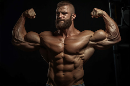 Sweat-drenched Man muscle gym, a Sports & Recreation Photo by Ylivdesign
