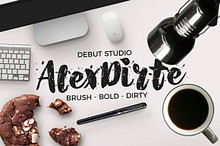 AlexDirte Brush Font
