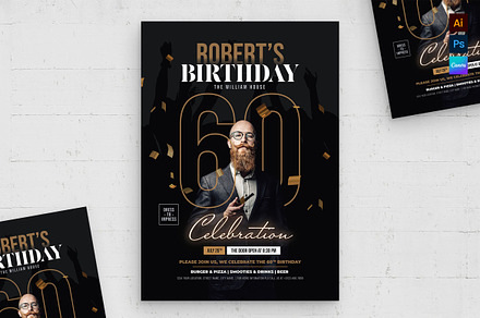 Birthday Party Flyer Template, a Flyer Template by BrandPacks