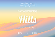 Vector Hills Backgroungs, an Illustration by ⚞ Kind Illustration ⚟ (Thumbnail 1 of 10)